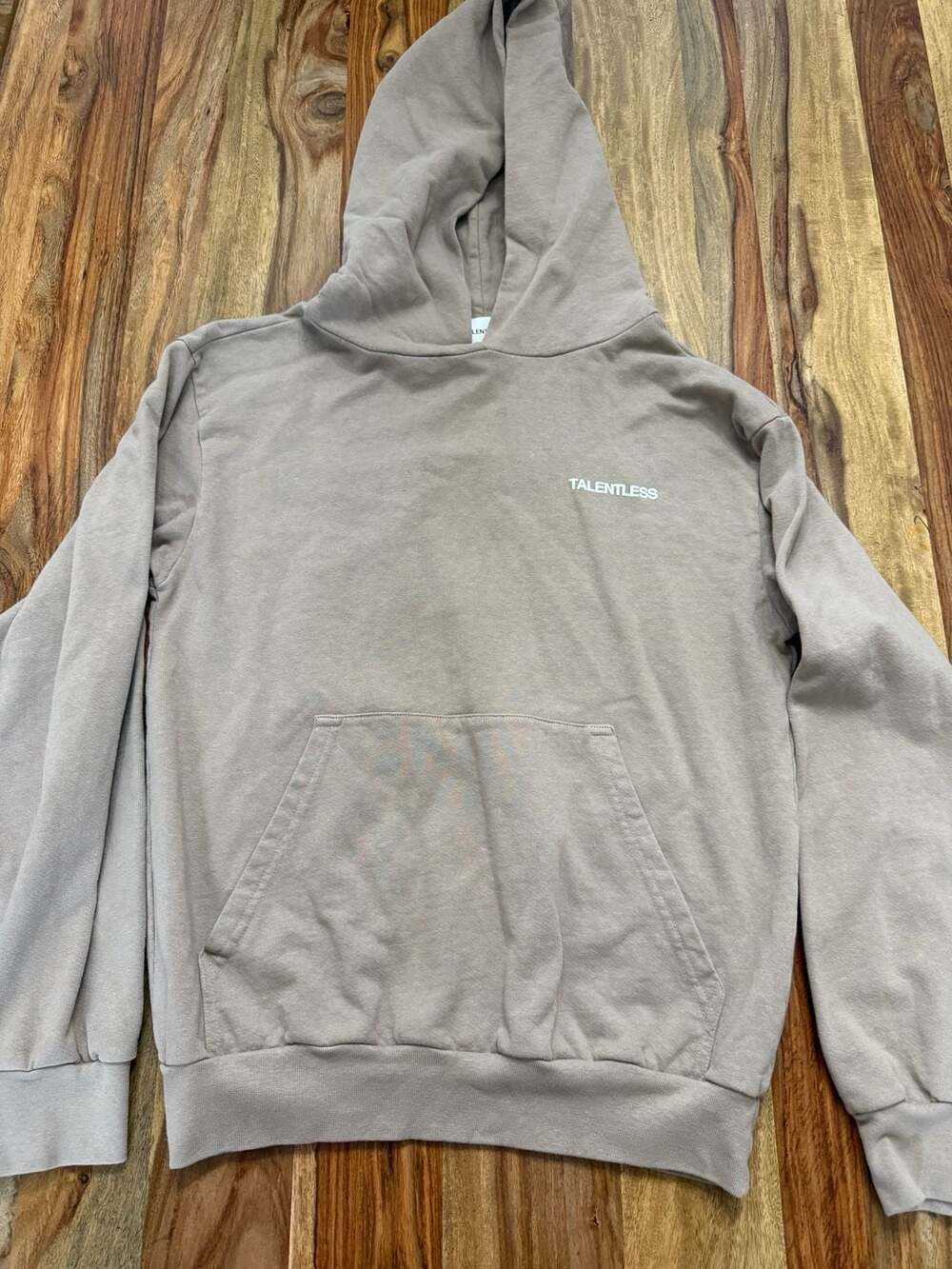 Talentless Hoodie Taupe Size S - Picture 1 of 5